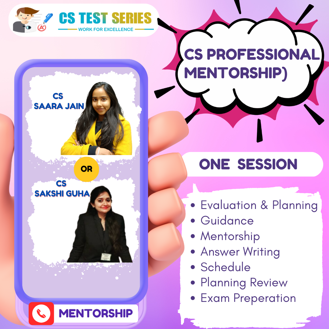 CS Professional Module 1 ONE TIME Counselling - Mentorship Old Syllabus