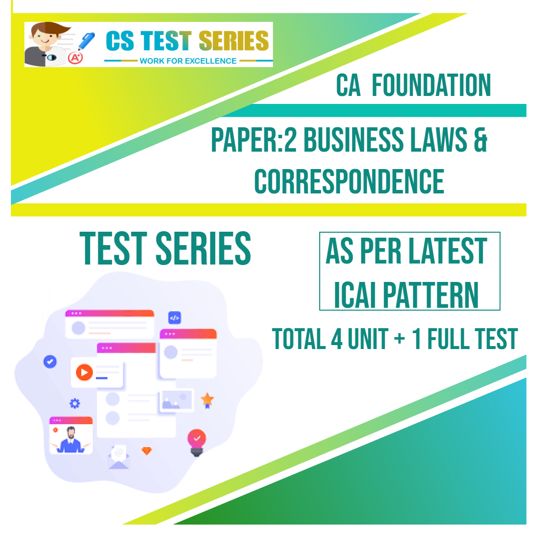 CA FOUNDATION PAPER:2 Business Laws & Correspondence