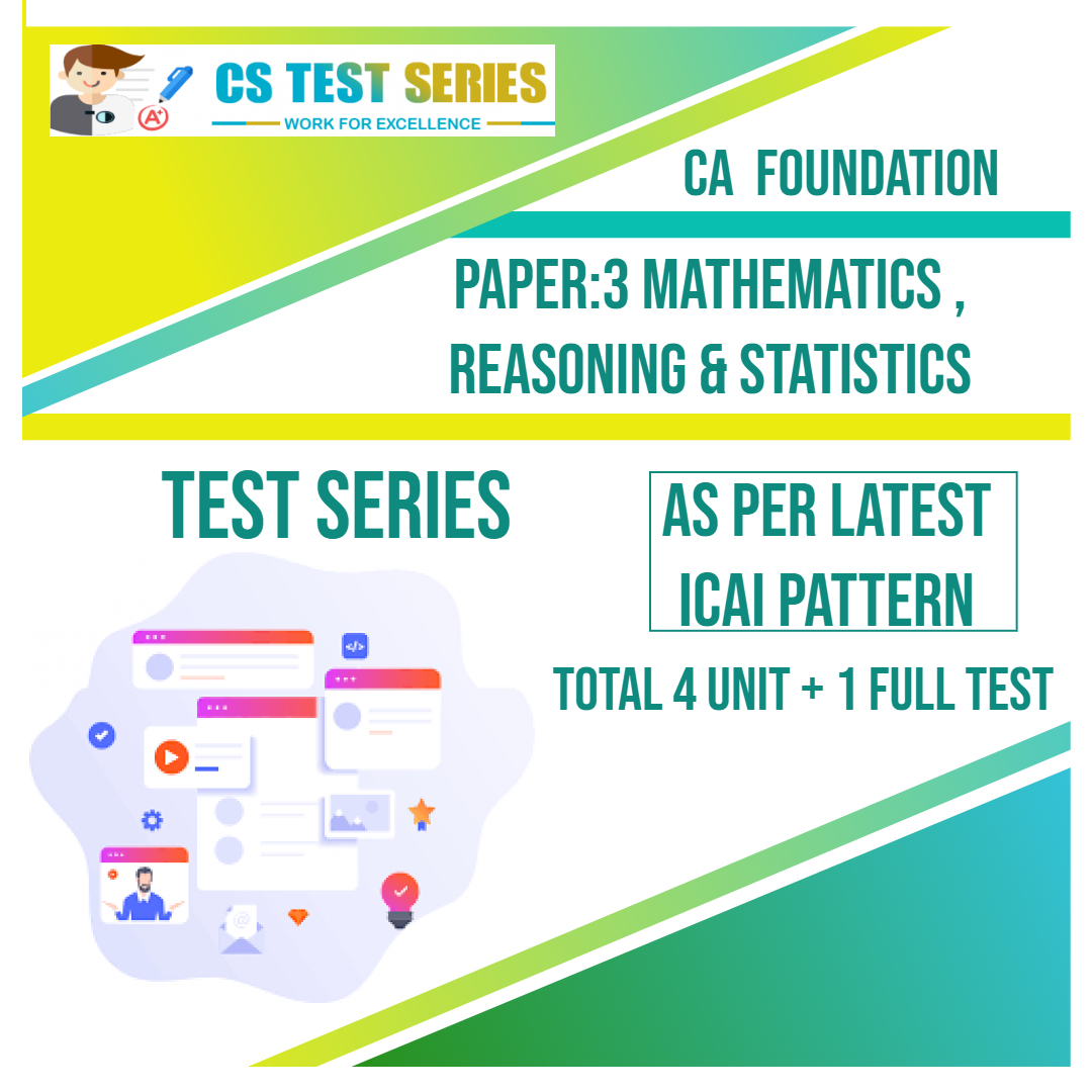 CA FOUNDATION PAPER:3 Mathematics And Reasoning