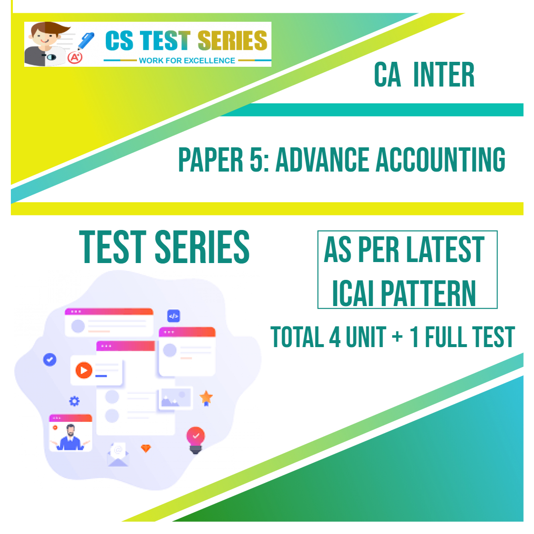 CA INTER PAPER 5: Advance Accounting