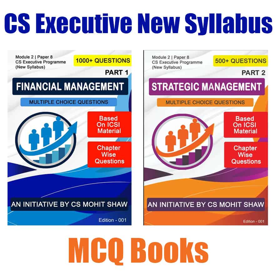 CS Executive Financial Strategic Management MCQ Book by CS Mohit Shaw