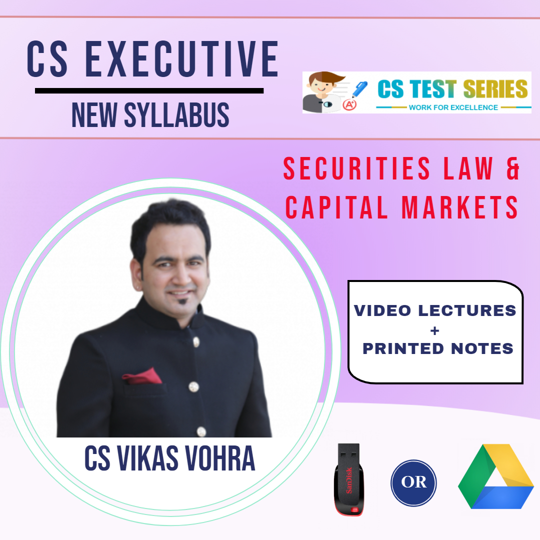 Securities Law CS Executive New Syllabus By CS Vikas Vohra