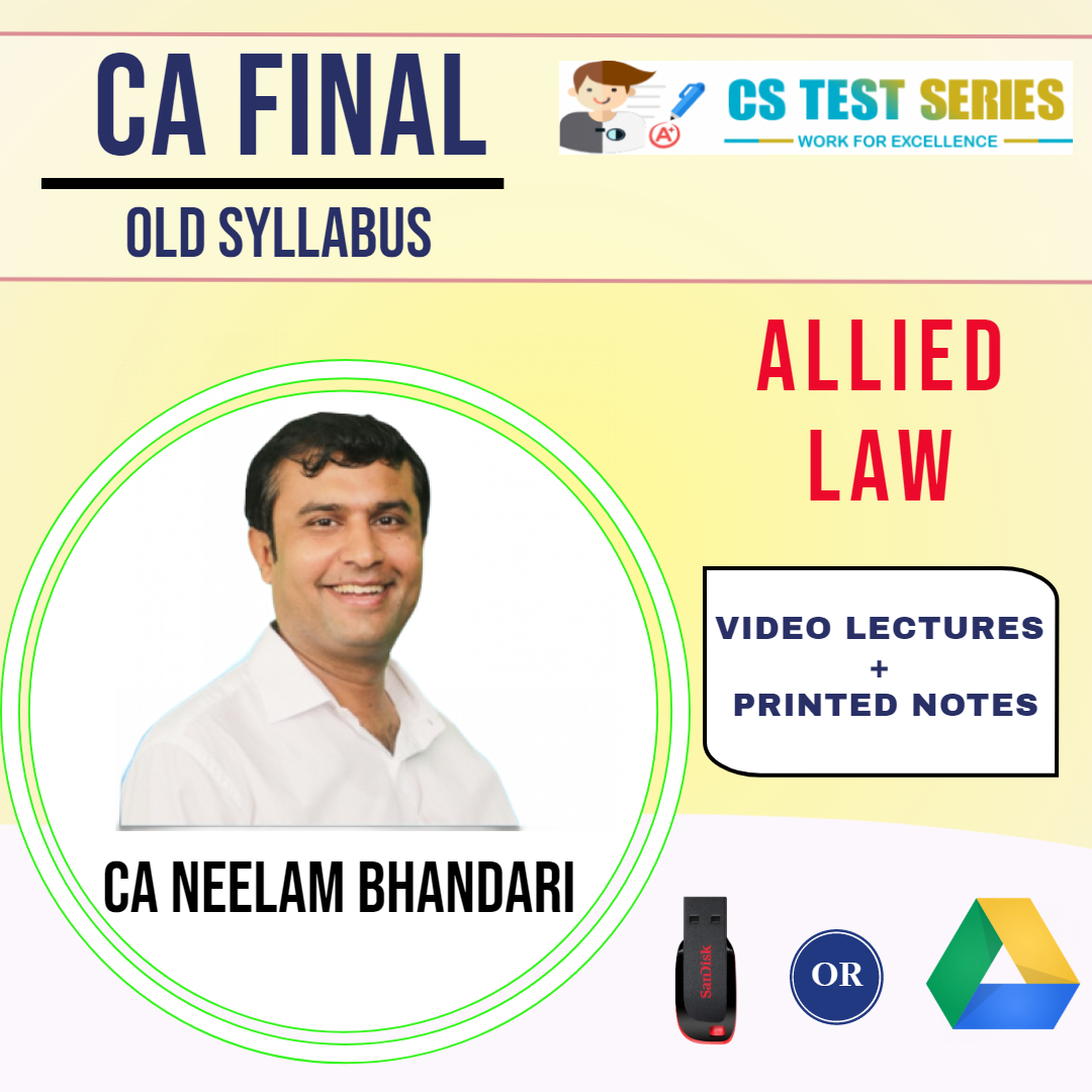 CA Final (Old) Allied Laws By Neelam Kumar Bhandari