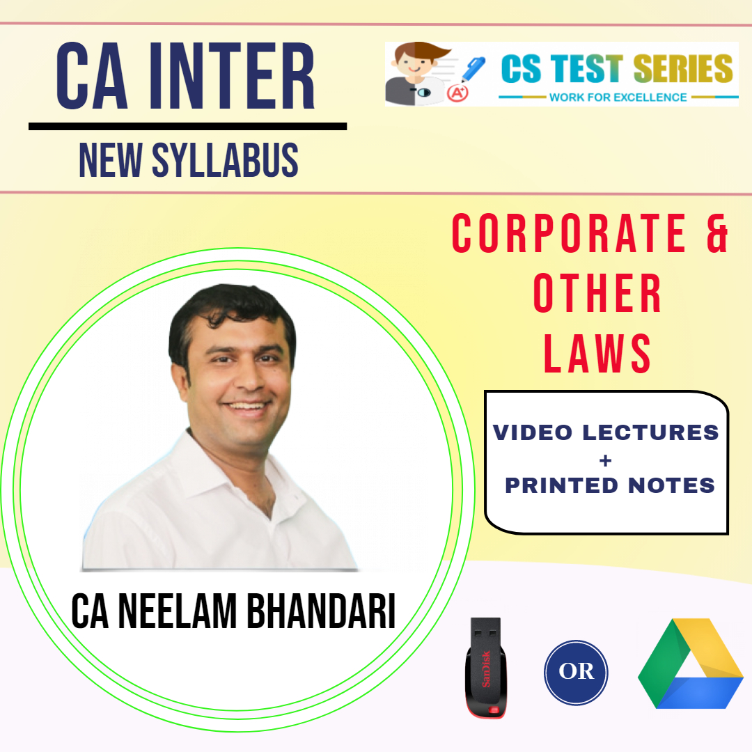 CA Intermediate (New) Corporate & Other Laws By Neelam Kumar Bhandari