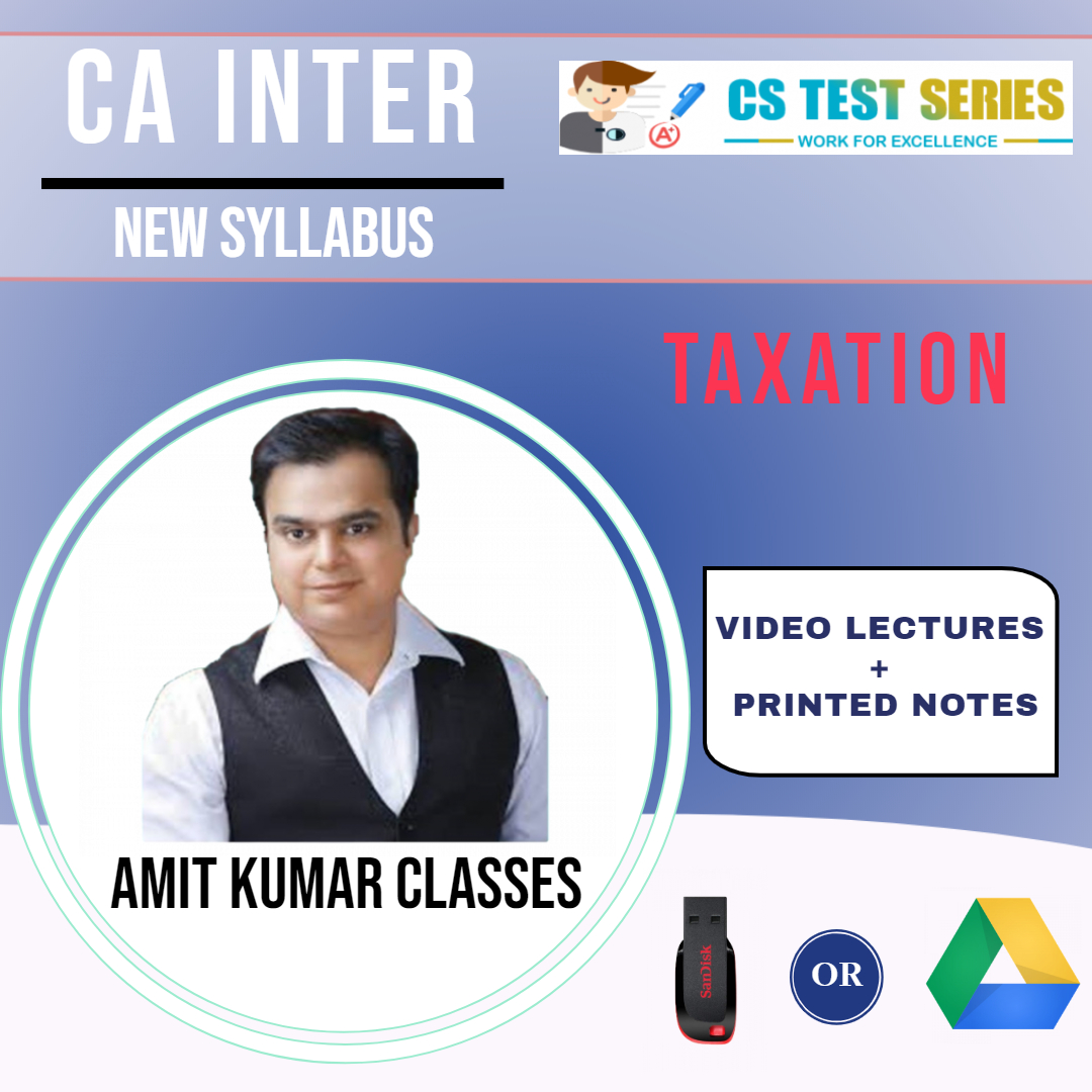 CA INTER TAXATION NEW SYLLABUS