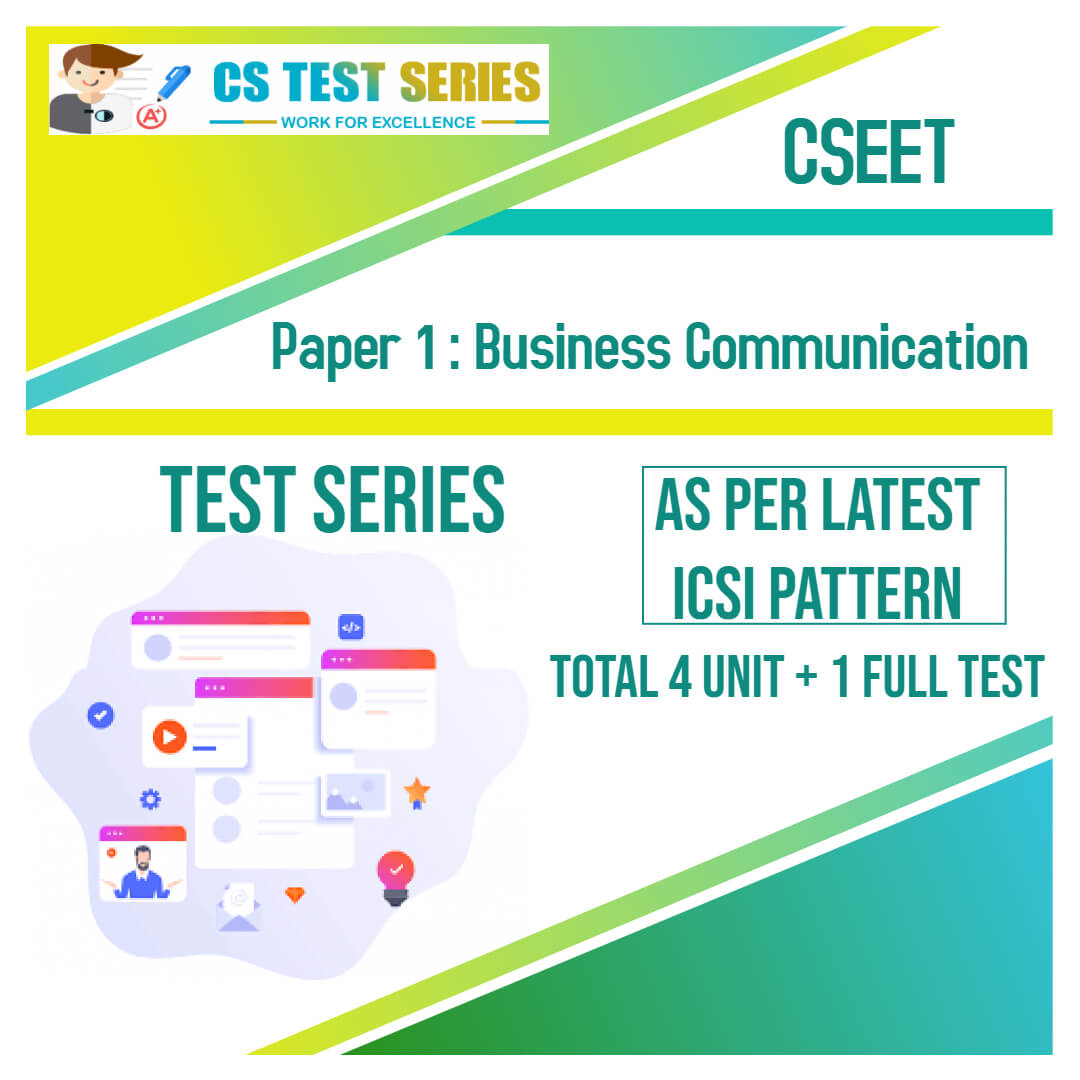 CSEET PAPER 1 - Business Communication Test Series
