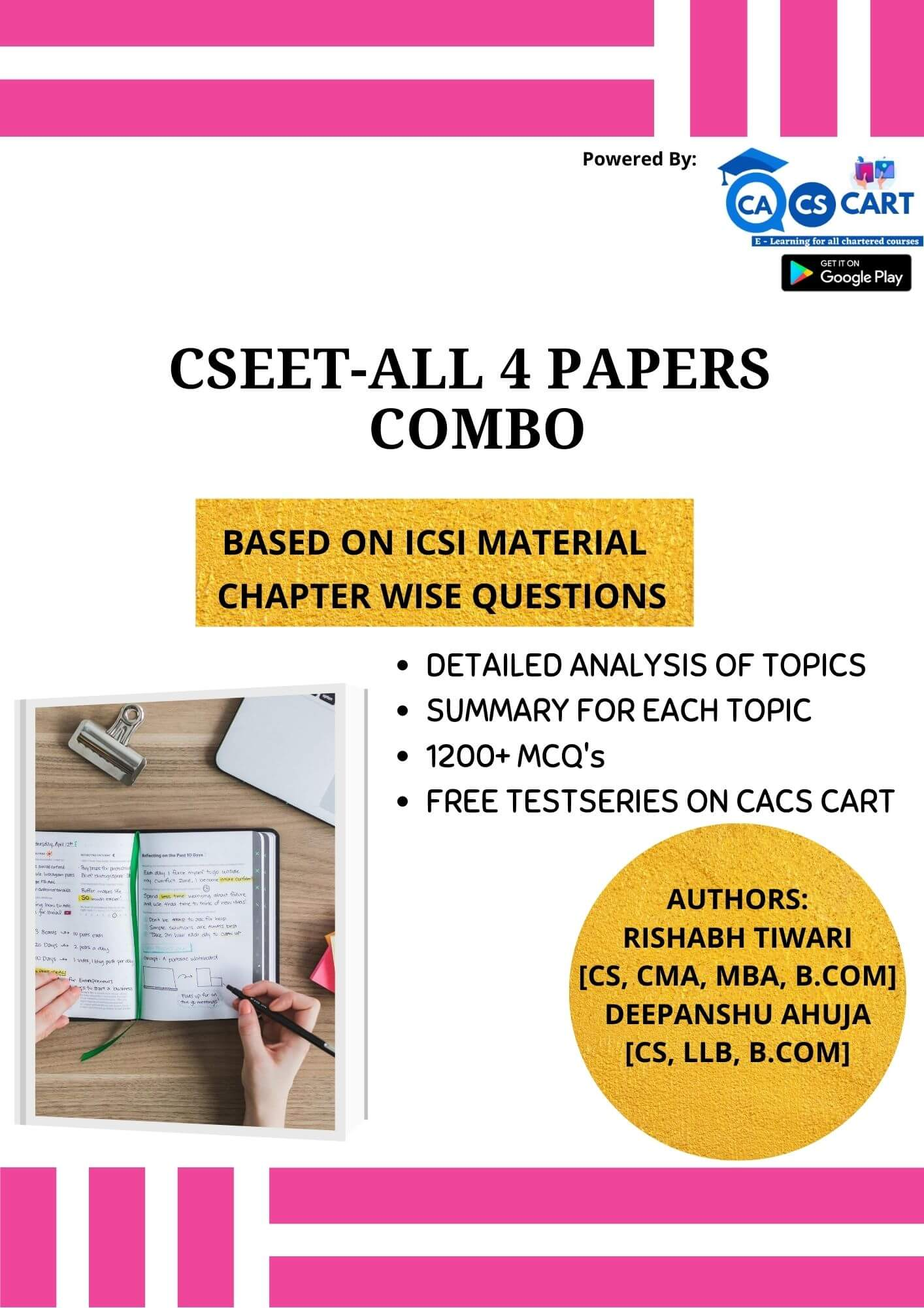 CSEET All Four Books Combo Pack With Free Test Series