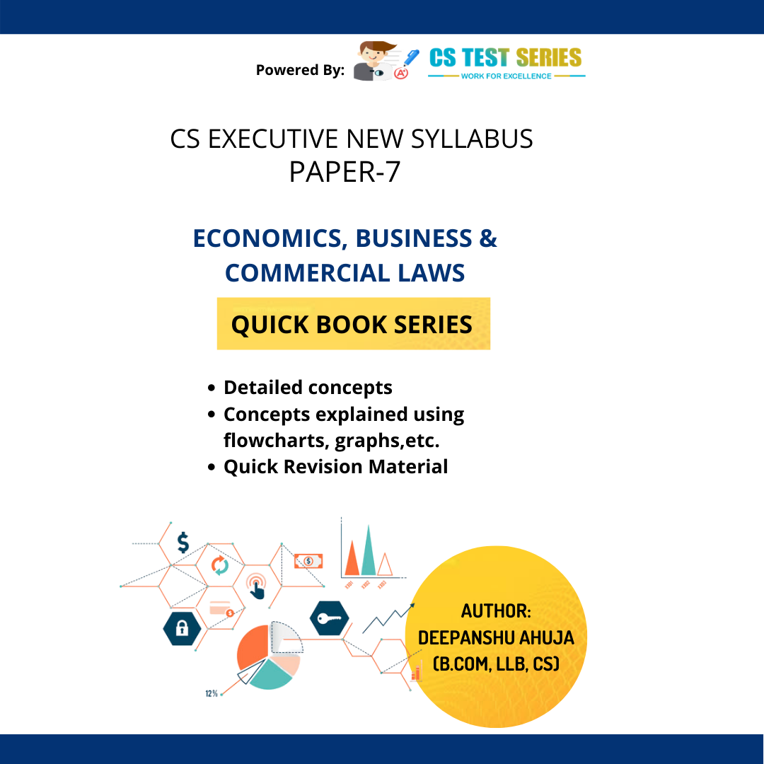 Economics, Business & Commercial Laws - Quick Book | CS Executive New Syllabus - EBCL