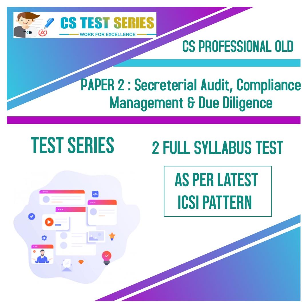 CS PROFESSIONAL OLD PAPER 2: Secreterial Audit, Compliance Management & Due Diligence