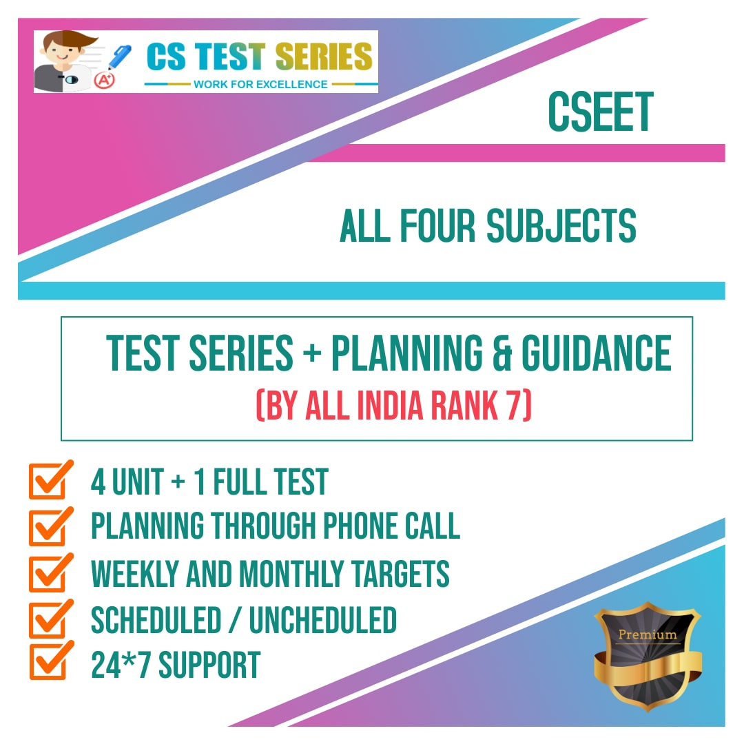 CSEET All Four Subjects 2.0 (2 Full Syllabus Test)