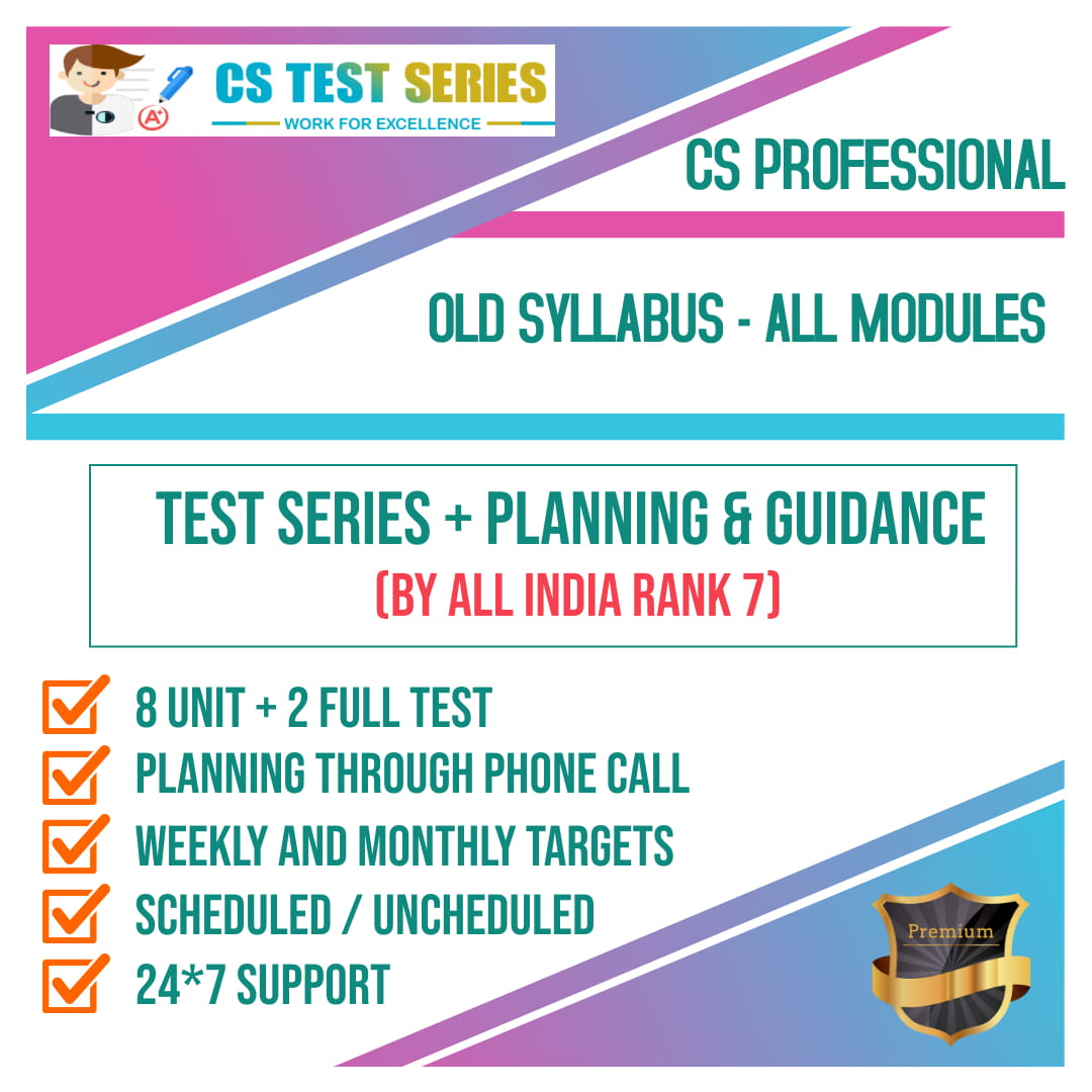CS Professional Old Syllabus All Three Modules 2.0