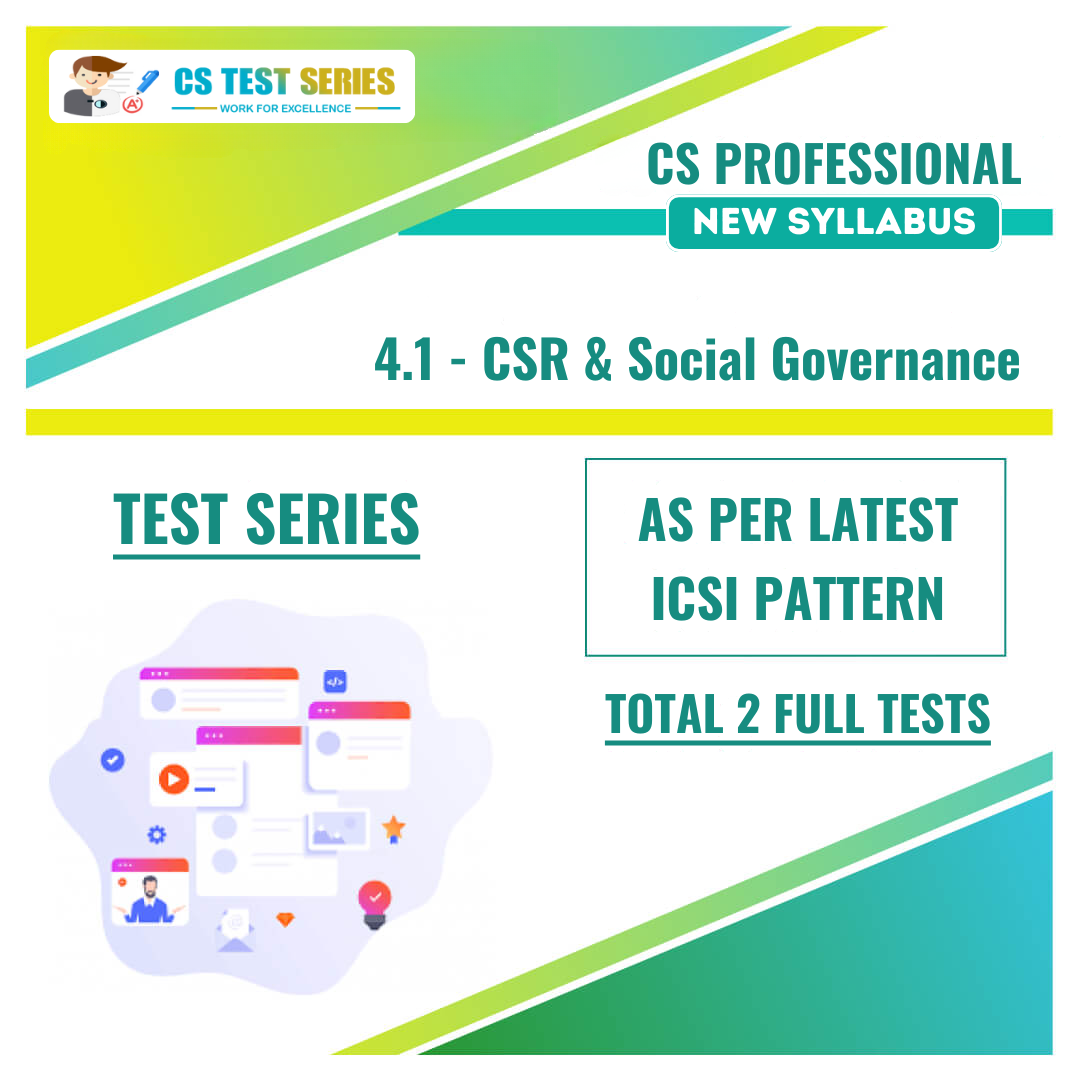 CSR & Social Governance NEW SYLLABUS