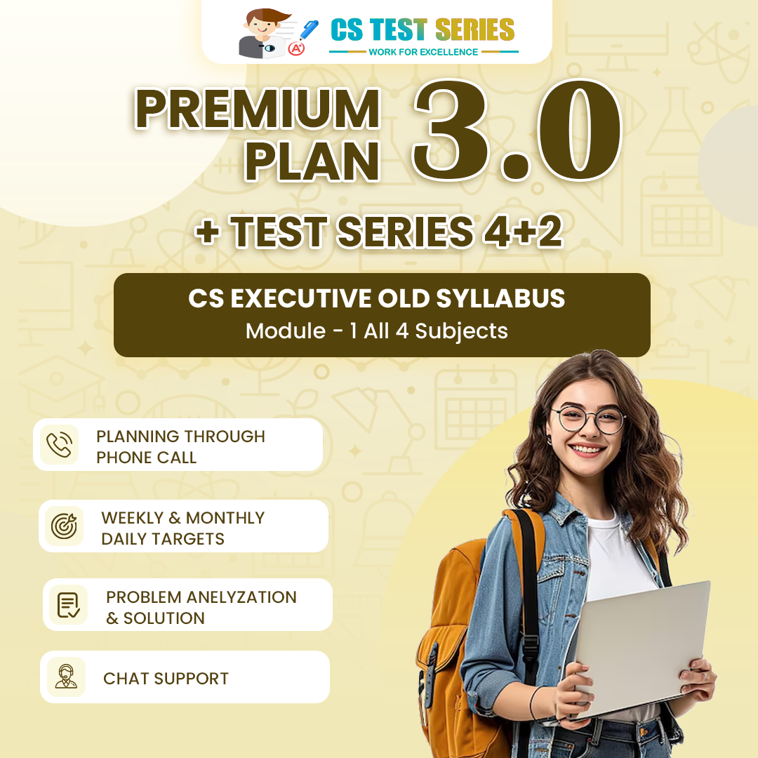 CS Executive Old Syllabus Module 1 All Four Subjects 3.O (4 Unit + 2 Full Syllabus Test)