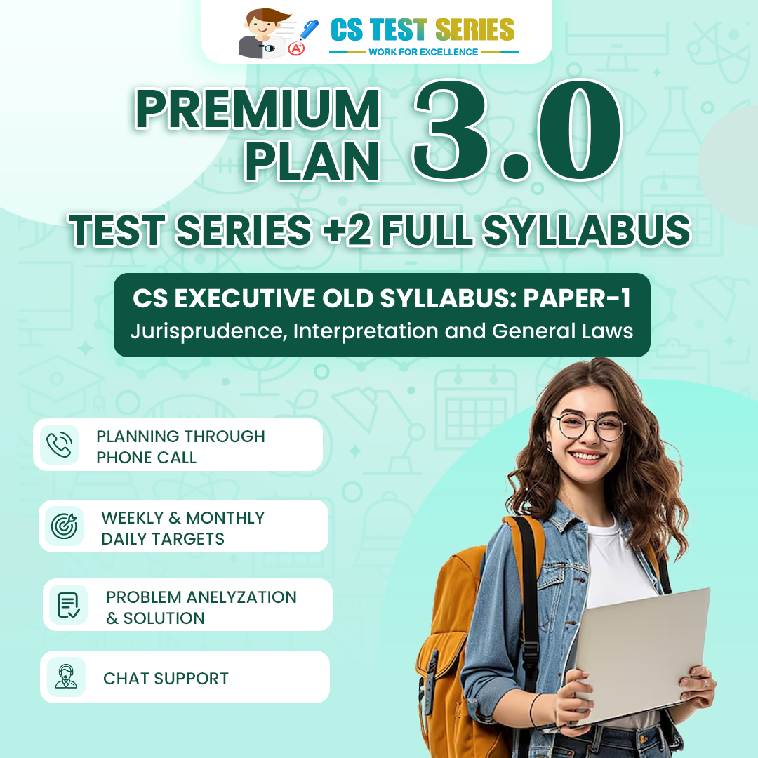 CS Executive Old Syllabus Both Module All 8 Subjects 3.0 (2 Full Syllabus Test)