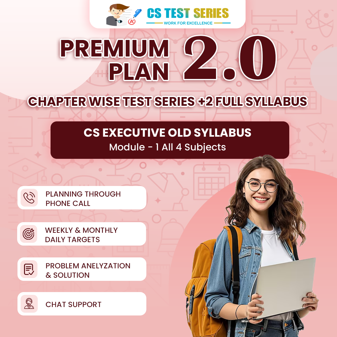 CS Executive Old Syllabus Module 1 All Four Subjects 2.0 (Chapter Wise + 2 Full Syllabus Test)