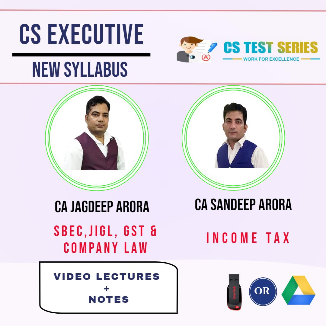 Single Group CS Executive Group 1 (Soft Copy) By CA Jagdeep Arora , CA Sandeep Arora