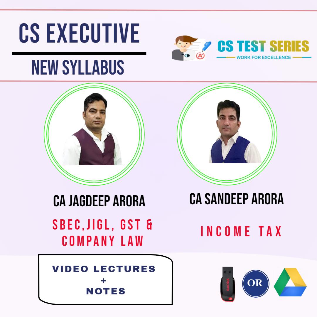 Single Group CS Executive Group 1 (Hard Copy) By CA Jagdeep Arora , CA Sandeep Arora