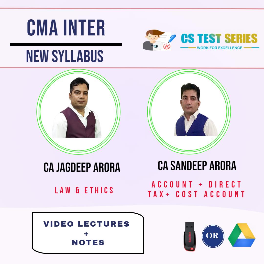 CMA Inter Group 1 (Soft Copy) By CA Jagdeep Arora , CA Sandeep Arora