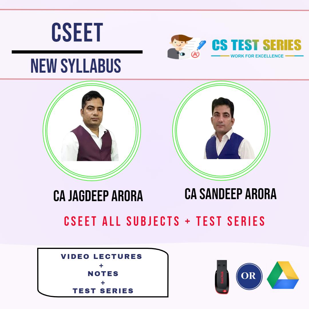 CSEET(CS Executive Entrance Test ) By CA Jagdeep Arora , CA Sandeep Arora
