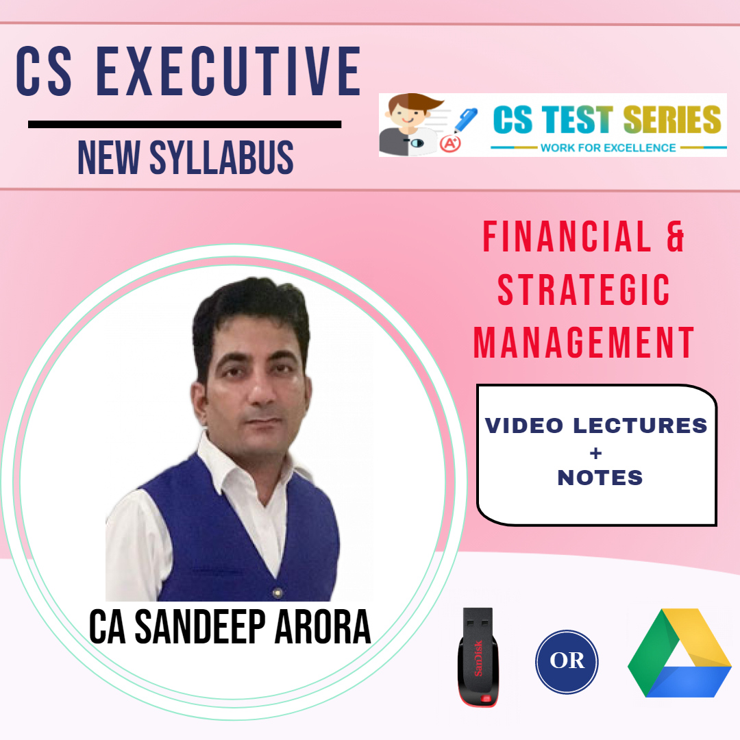 CS Executive New FMSM (Hard Copy)By CA SANDEEP ARORA