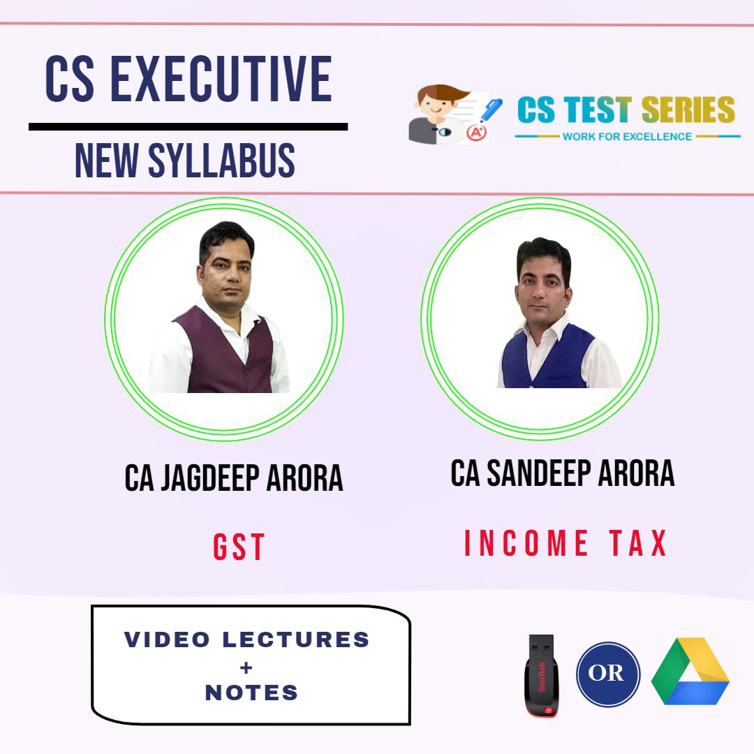 CS Executive New Tax Laws (Soft Copy)By CA Jagdeep Arora , CA Sandeep Arora