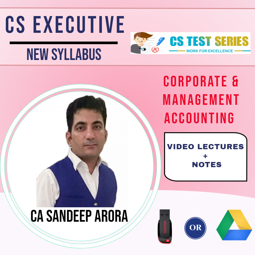 CS Executive New CMA (Soft Copy) BY CA SANDEEP ARORA