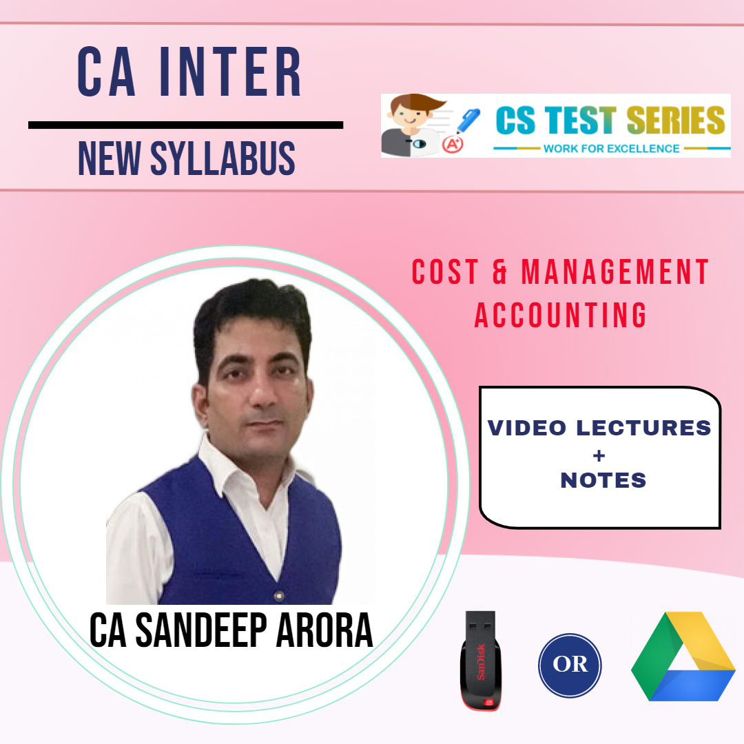 CA INTER New Cost and Management Accounting (Soft  Copy) BY CA SANDEEP ARORA